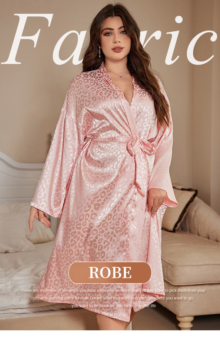 Robe Silk Women - Robe de chambre grande taille pour