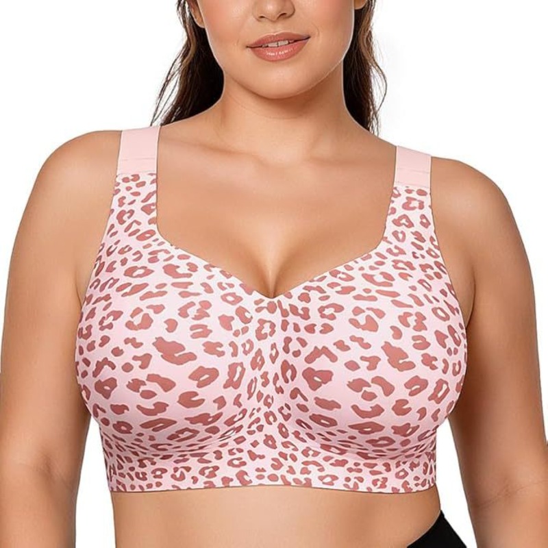 Push Up Bra Padded - Soutiens-gorge Léopard Jelly sans armatures, push-up,