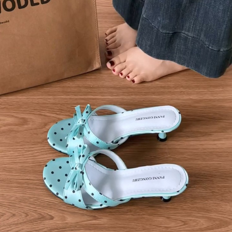 Slip Dress Satin - Mules pour femmes en satin à