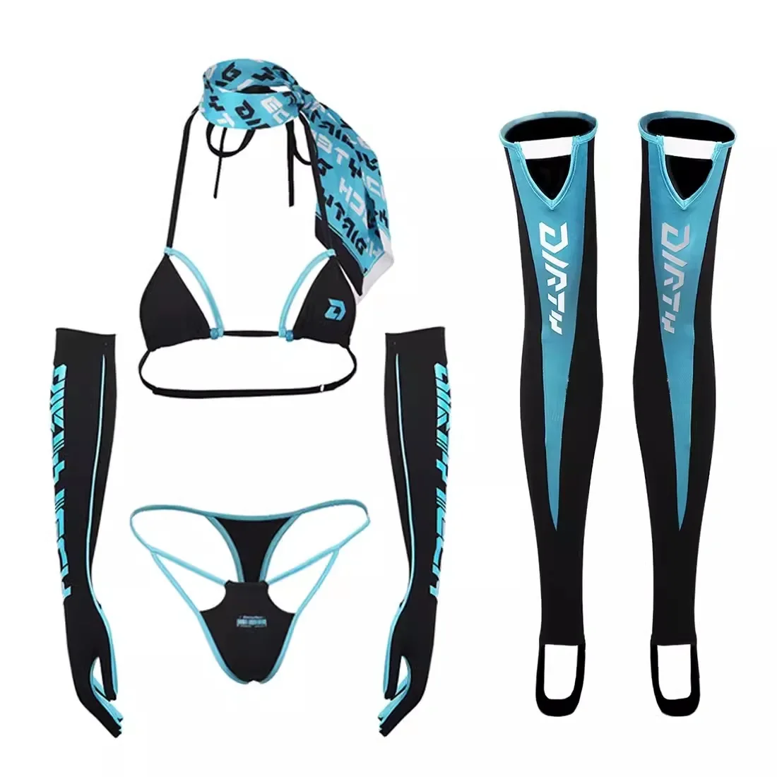 Thong Bikini Women - Femmes Sexy 5 pièces ensemble Bikini