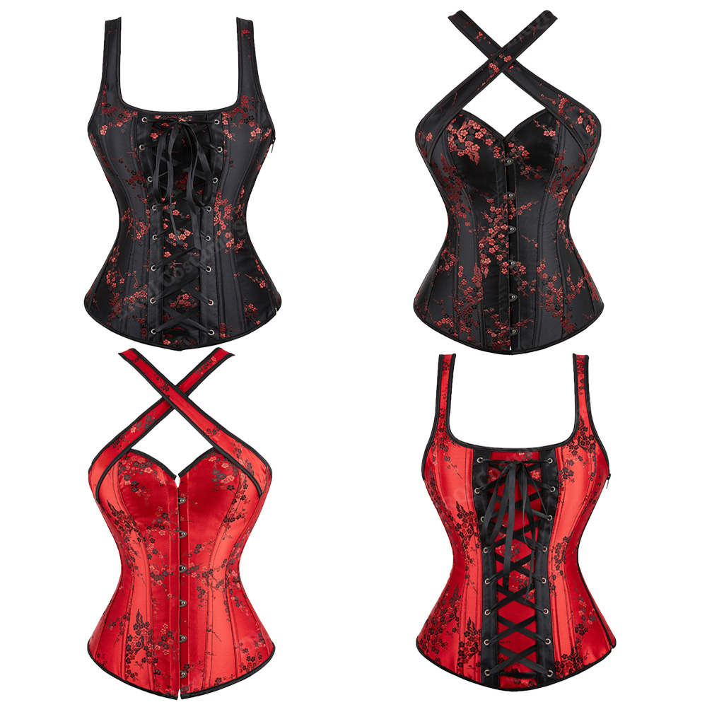Corset Waist Cinch - Corset à bretelles pour femmes, motif