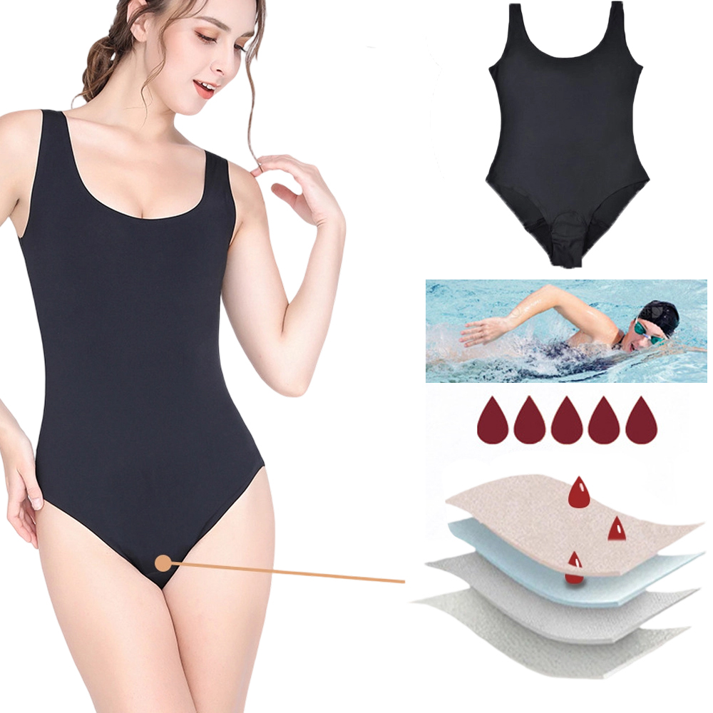 Period Panty Absorbent - Maillot de bain menstruel pour femme,