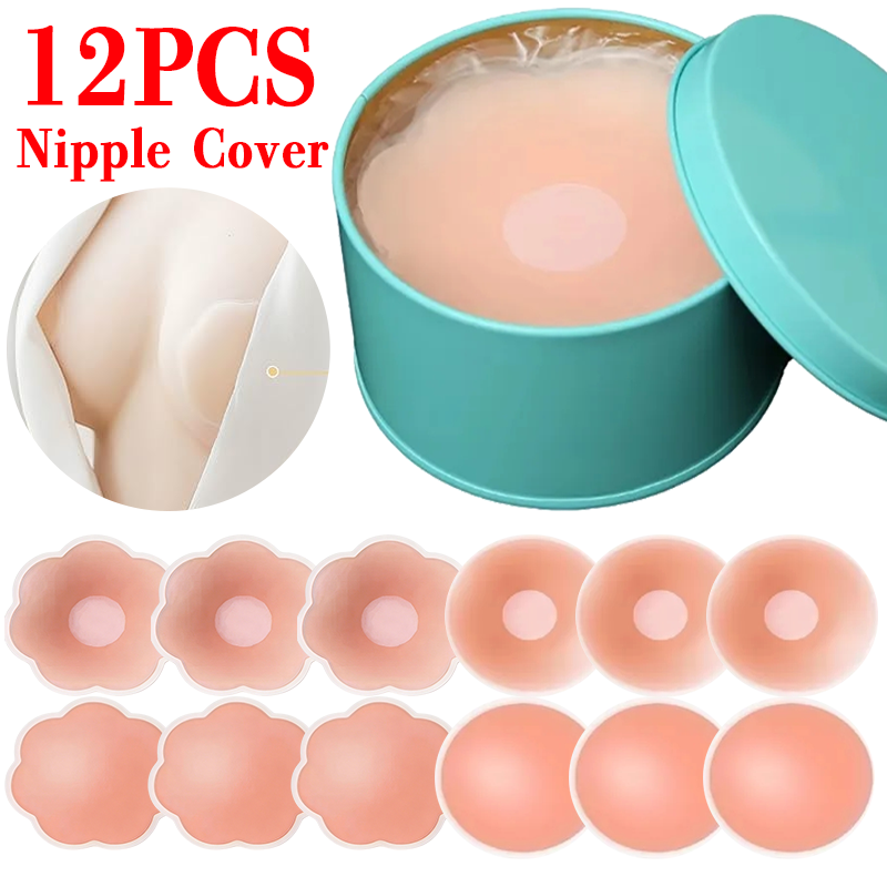 Nipple Cover Pasties - 6/12 pièces Cache-tétons invisibles auto-adhésifs réutilisables