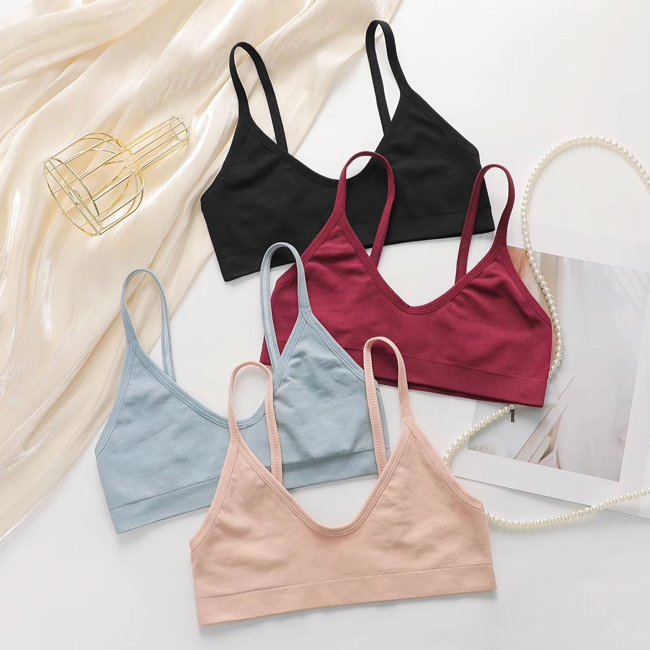 Bralette Wireless Soft - Soutien-gorge sans couture sans armatures pour