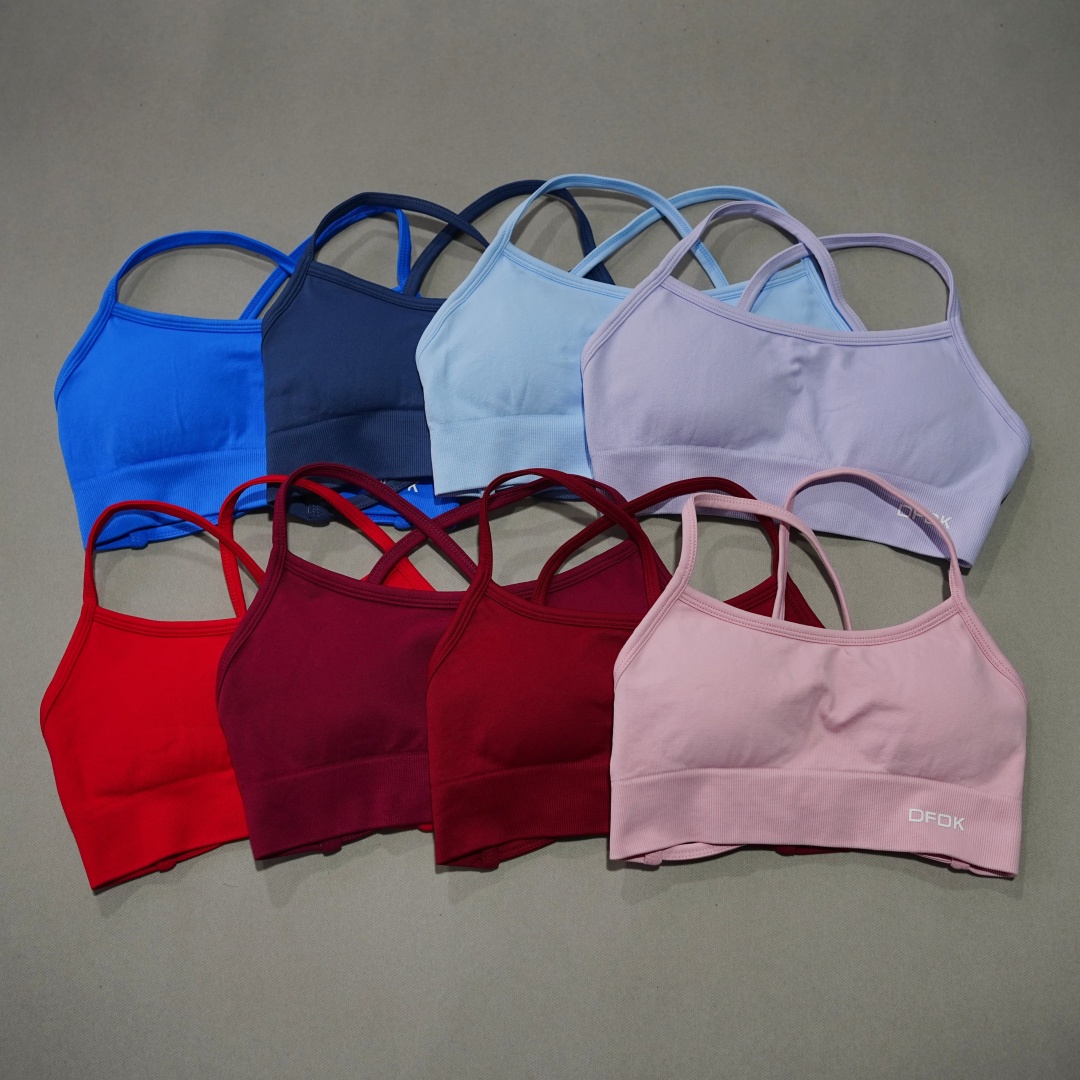 Push Up Bra Padded - DFDK Soutien-gorge de yoga côtelé sans