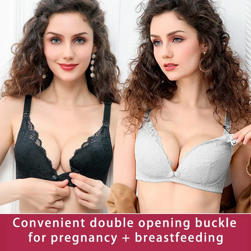 Nursing Bra Sleep - Soutien-gorge d'allaitement sans armatures en dentelle