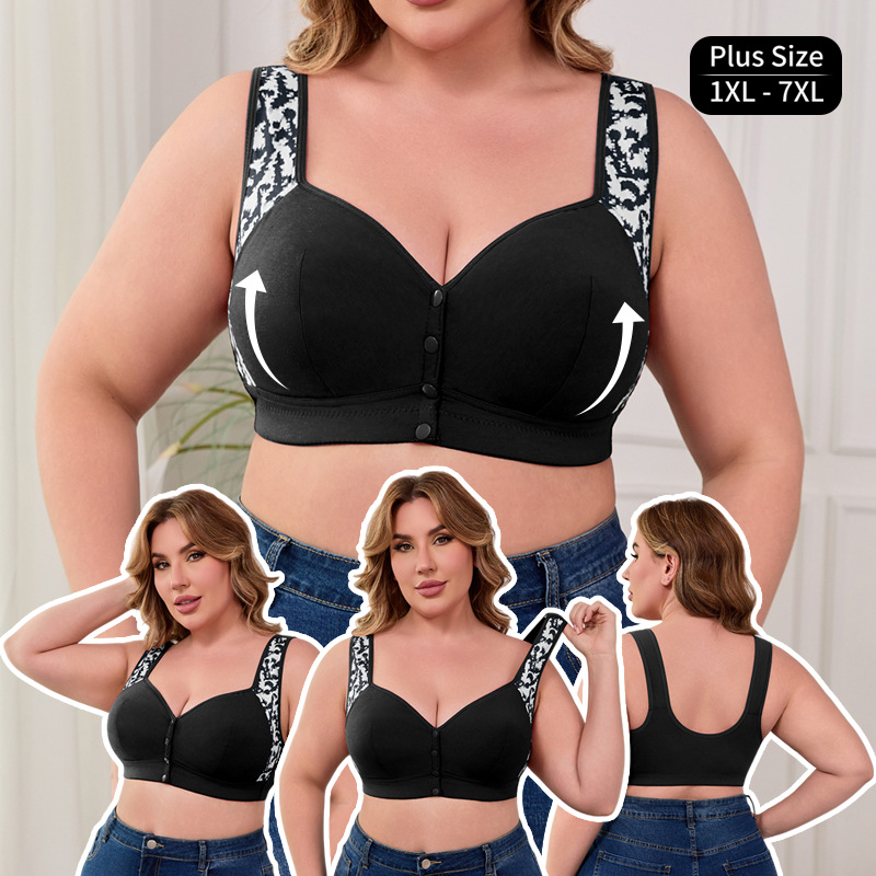 Seamless Underwear Women - Soutien-gorge à boucle avant grande taille
