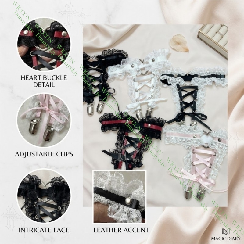 Jirai Kei Figure Ribbon Buckle - Garter Belt Set avis et prix