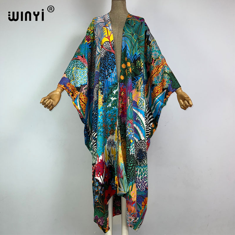 WINYI-Kimono à Manches Chauve- - Robe Silk Women avis et prix
