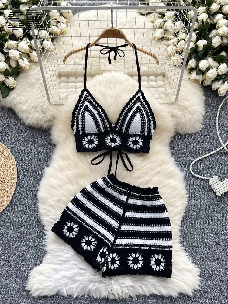 Costume 2 pièces en tricot pou - Cami Top Lace avis et prix