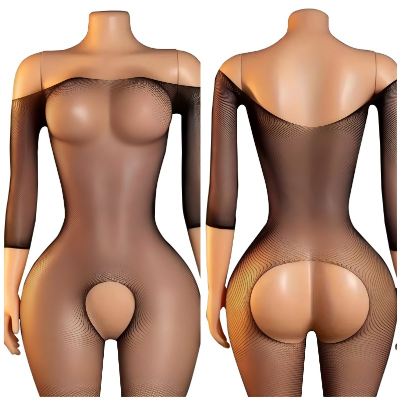 Collants sexy sans entrejambe  - Bodystocking Fishnet avis et prix