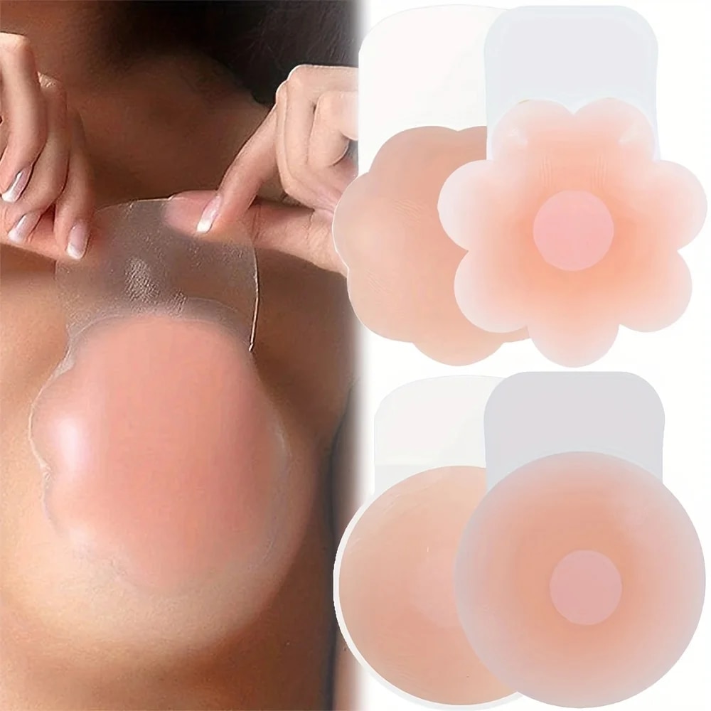 1 paire de cache-mamelon en Si - Push Up Bra Padded avis et prix