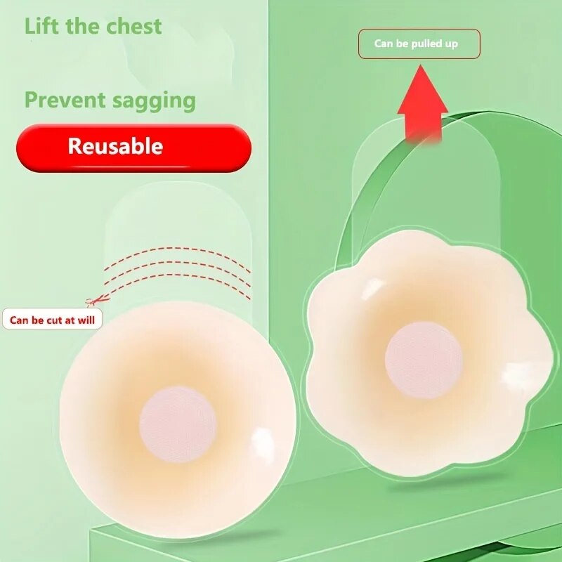 1 paire de cache-mamelon en Si - Push Up Bra Padded avis et prix