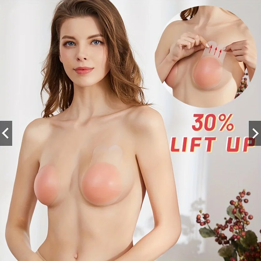 1 paire de cache-mamelon en Si - Push Up Bra Padded avis et prix