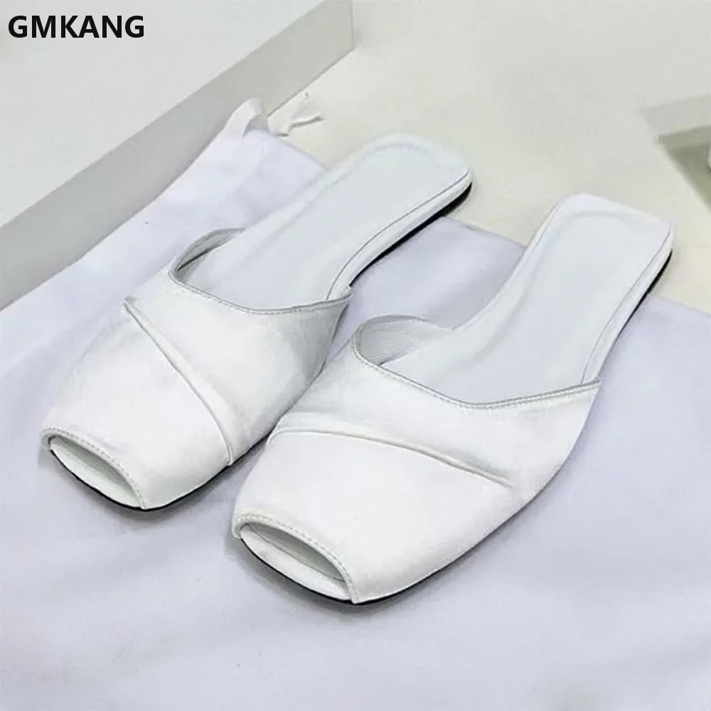 GMKANG Sandales plates en sati - Slip Dress Satin avis et prix