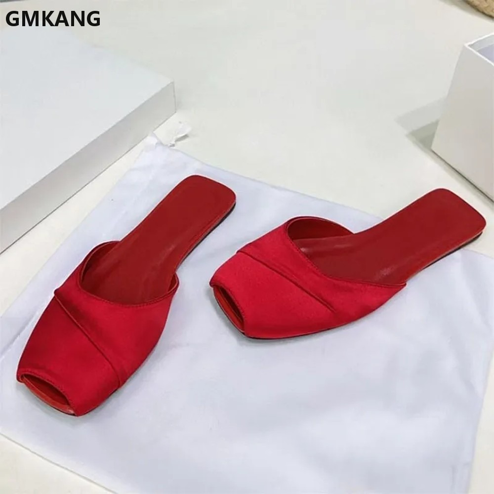 GMKANG Sandales plates en sati - Slip Dress Satin avis et prix