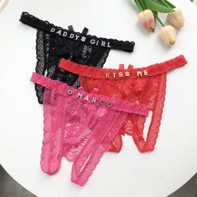 Culotte string en dentelle ave - Thong Bikini Women avis et prix
