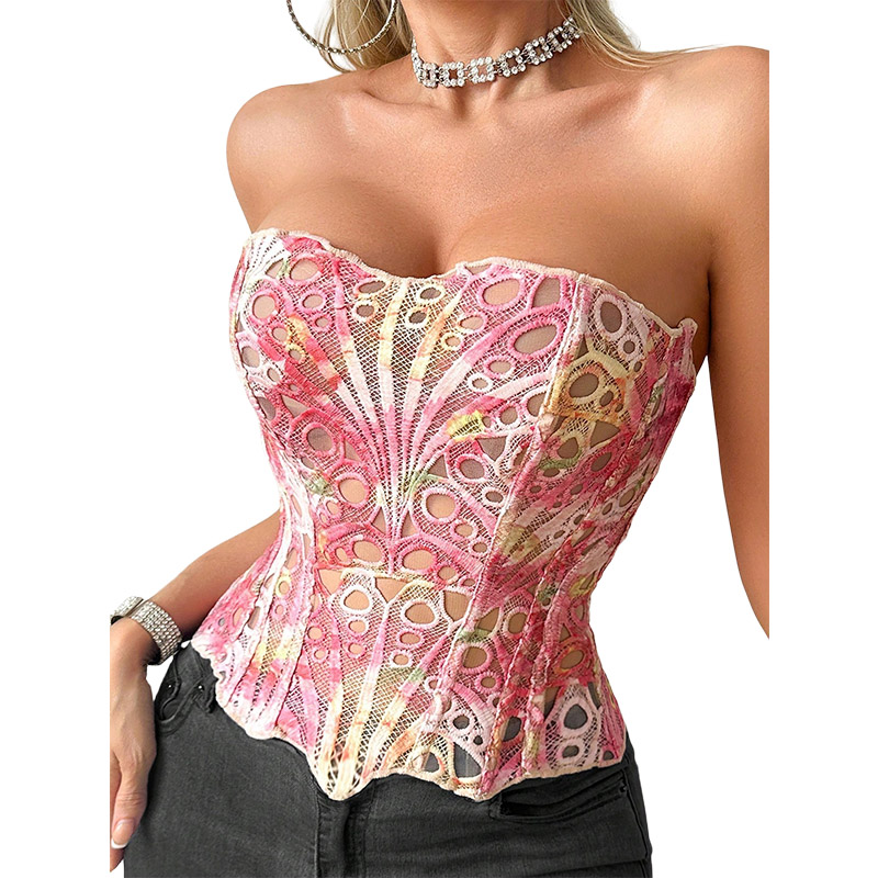 Corset sexy en maille transpar - Cami Top Lace avis et prix