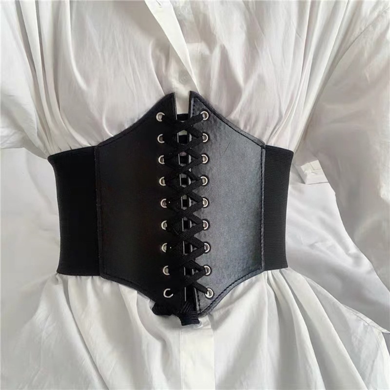 Ceintures larges en Faux cuir  - Corset Waist Cinch avis et prix
