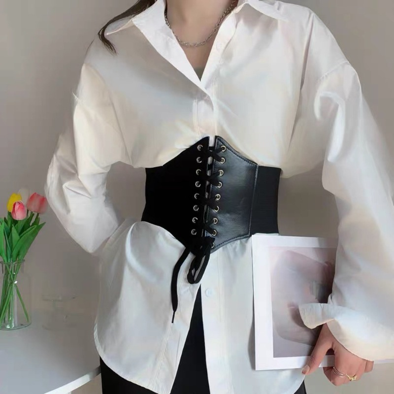 Ceintures larges en Faux cuir  - Corset Waist Cinch avis et prix