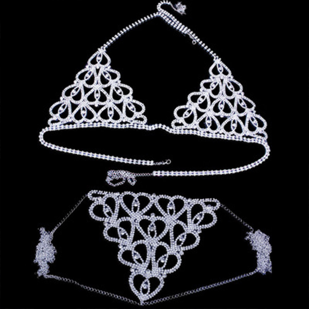 Mode strass coeur soutien-gorg - Thong Bikini Women avis et prix