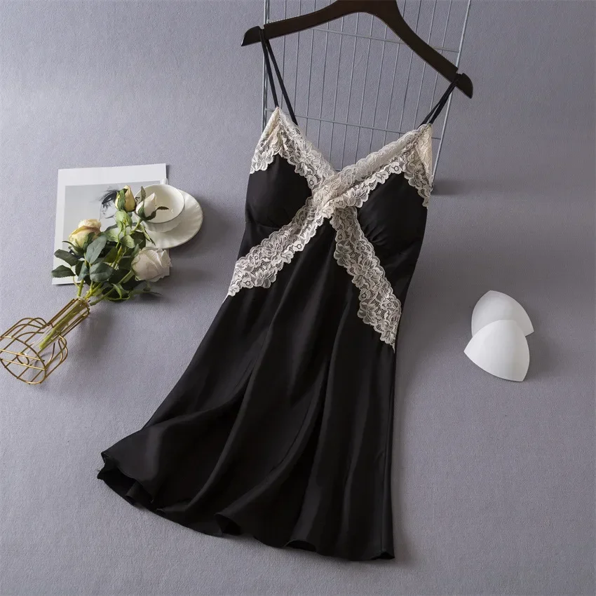 Chemise de nuit en Satin pour  - Babydoll Chemise Night avis et prix