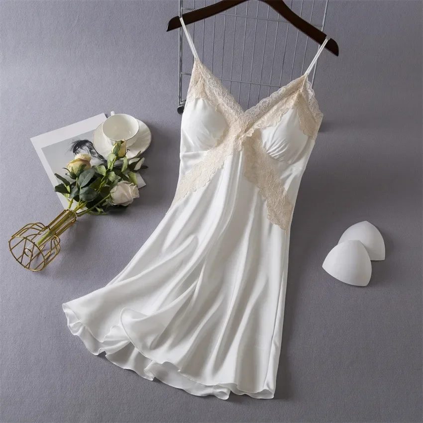 Chemise de nuit en Satin pour  - Babydoll Chemise Night avis et prix