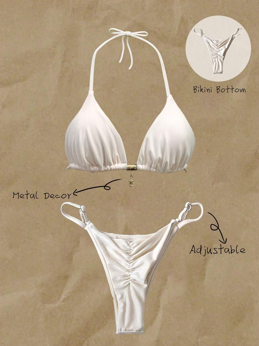 Bas de bikini minimaliste uni  - Thong Bikini Women avis et prix