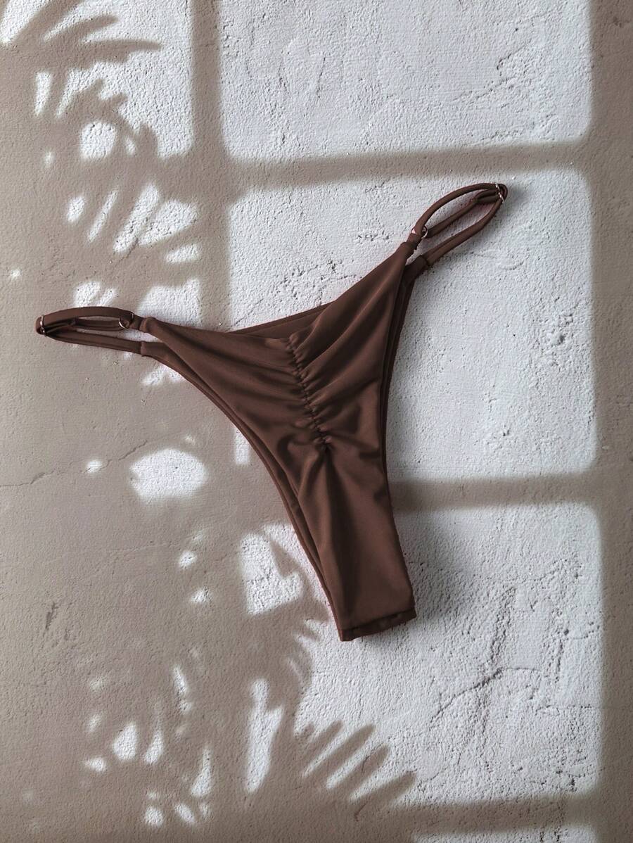 Bas de bikini minimaliste uni  - Thong Bikini Women avis et prix