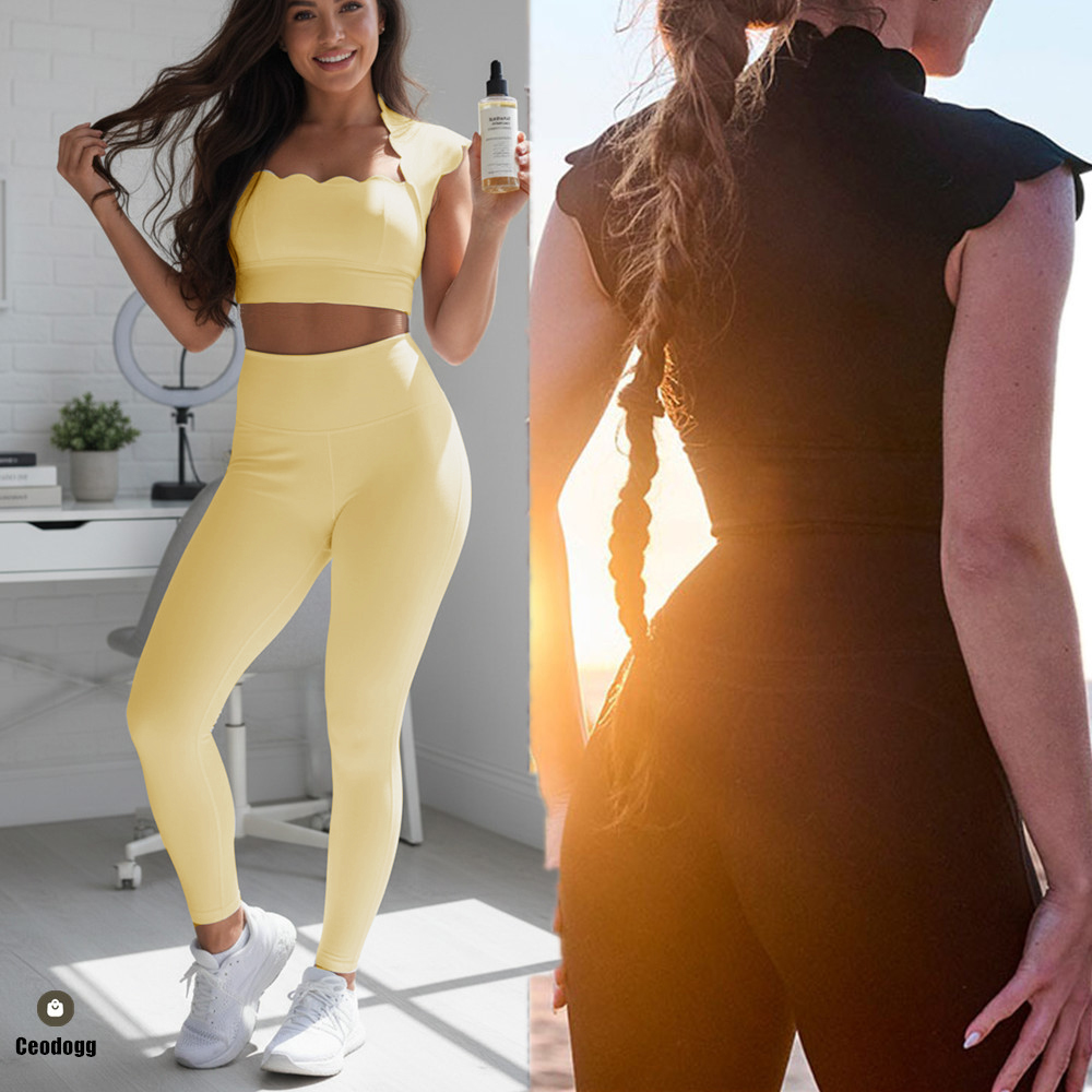 Débardeur de sport ondulé pour - Sports Bra High Impact avis et prix
