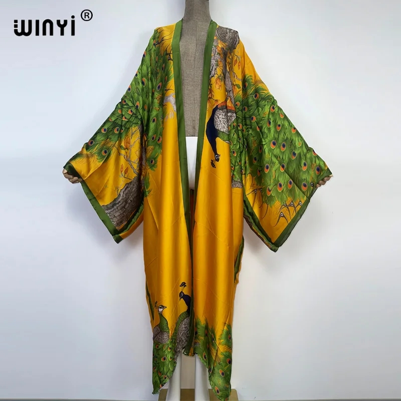 WINYI 2022 Robe Kimono Kaftan  - Robe Silk Women avis et prix
