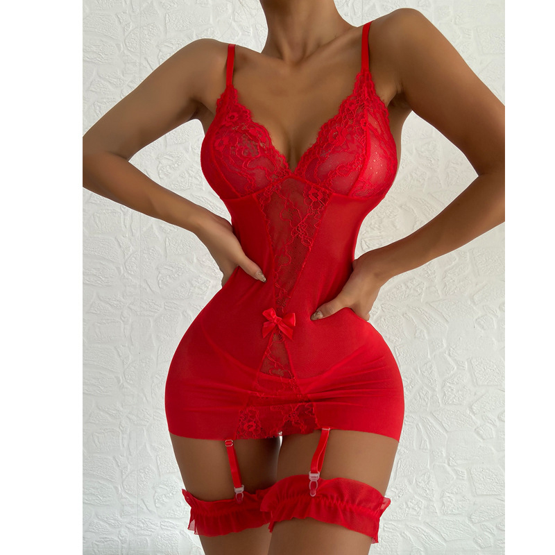 Robe de Nuit Transparente à Br - Babydoll Chemise Night avis et prix
