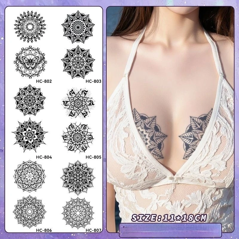 Tatouages temporaires de jus d - Nipple Cover Pasties avis et prix